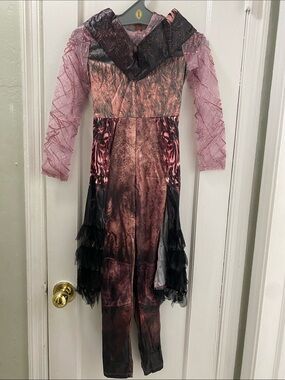 Disney Descendants 3 Audrey Costume Queen of Mean Girls Medium 8-10 Jumpsuit